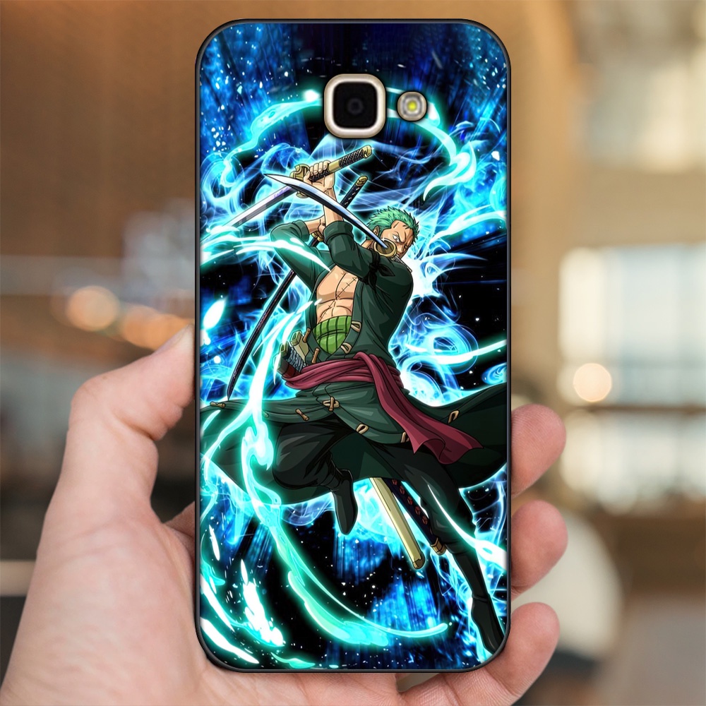 Ốp lưng Samsung A9 Pro viền đen in hình Zoro One Piece