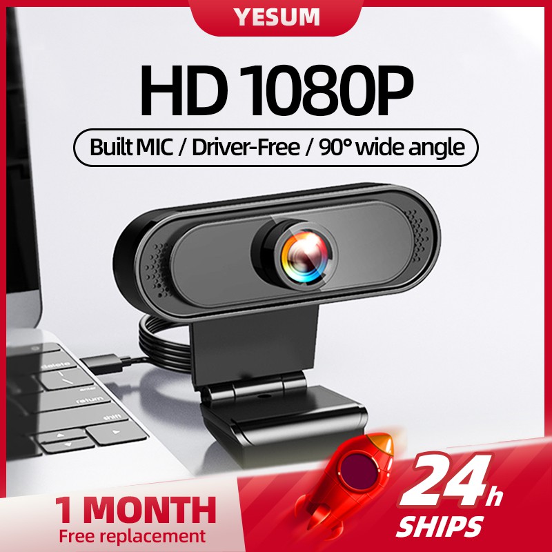 Webcam Mini Hd 1080p / 720p Cổng Usb Tích Hợp Micro Cho Laptop