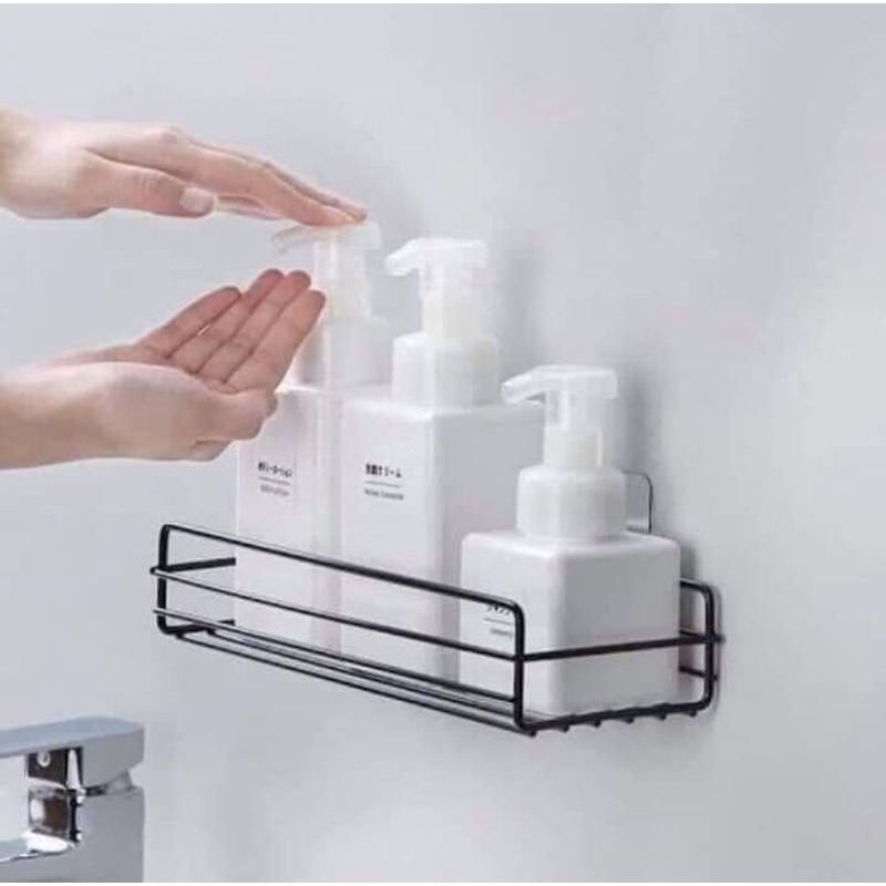 Kệ sắt dán tường để đồ nhà tắm đa năng(  HÌNH CHỮ NHẬT)