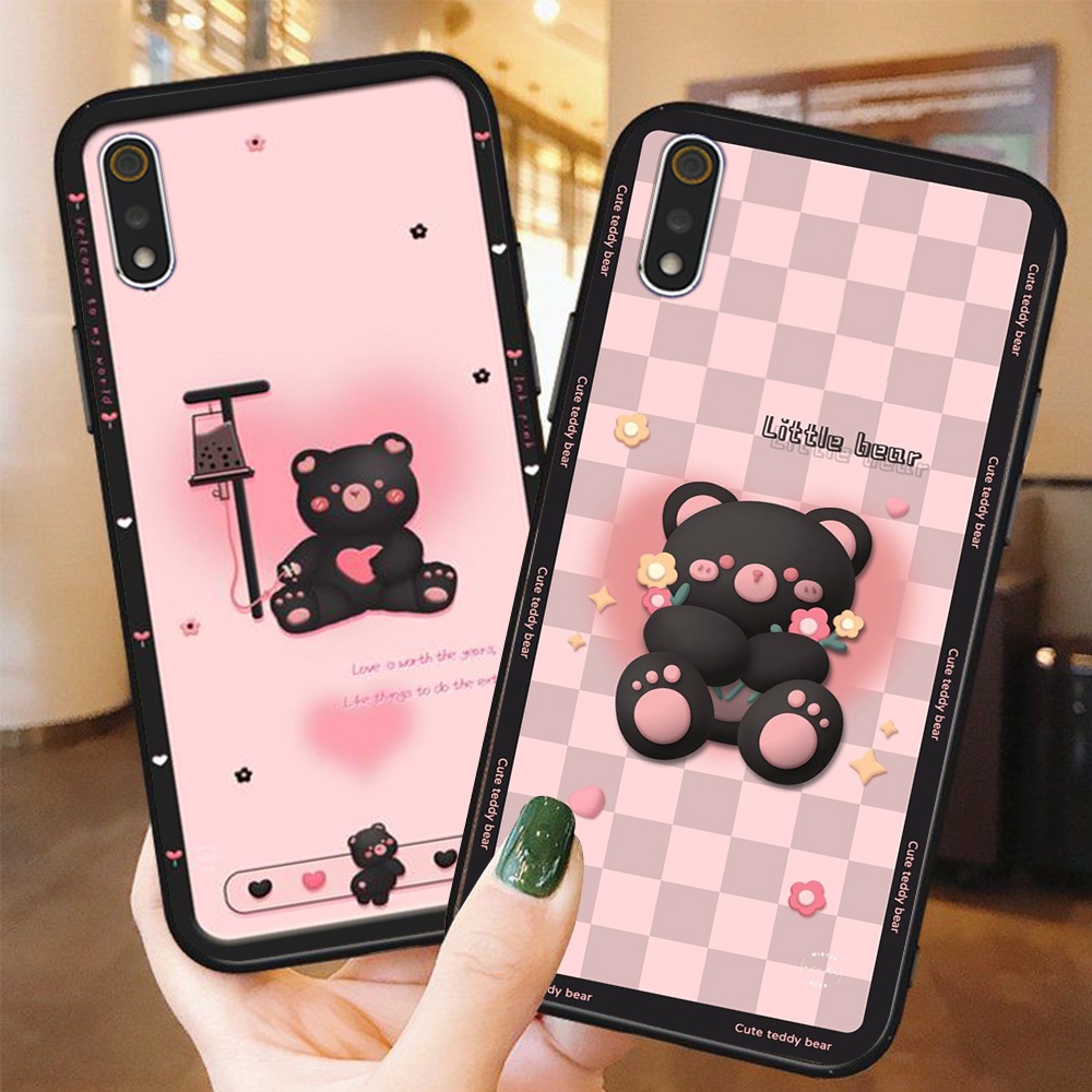 Ốp lưng điện thoại xiaomi redmi 7a / 8a / 9a in hình gấu nâu vô cùng đáng yêu