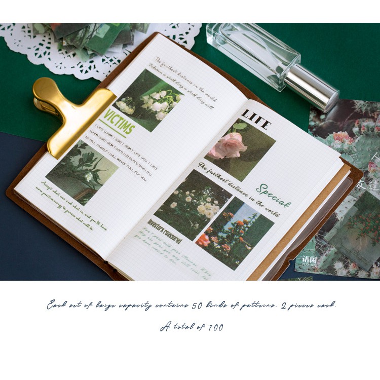 Gói 100 sticker giấy SG101 Gachini