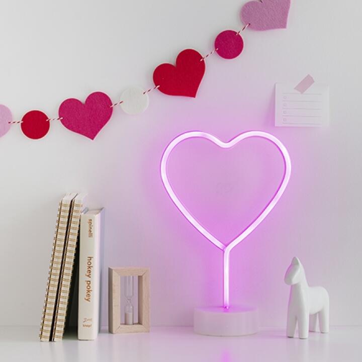 Đèn Neon Hình Trái Tim ARTBOX Hàn Quốc Màu Tím