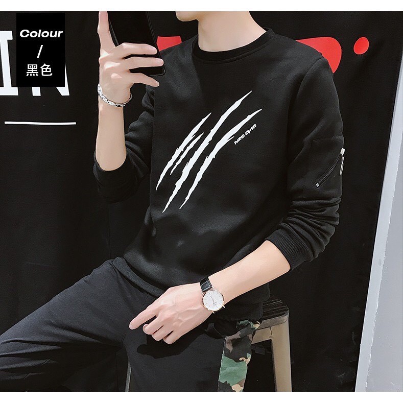 Áo thun nam tay dài 💝 𝐅𝐑𝐄𝐄𝐒𝐇𝐈𝐏💝áo thun nam form rộng Hàn Quốc Freesize Unisex sweater trắng mũi tên | BigBuy360 - bigbuy360.vn