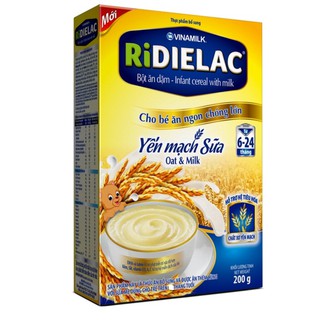 Bột ăn dặm Ridielac Yến mạch Sữa 200g