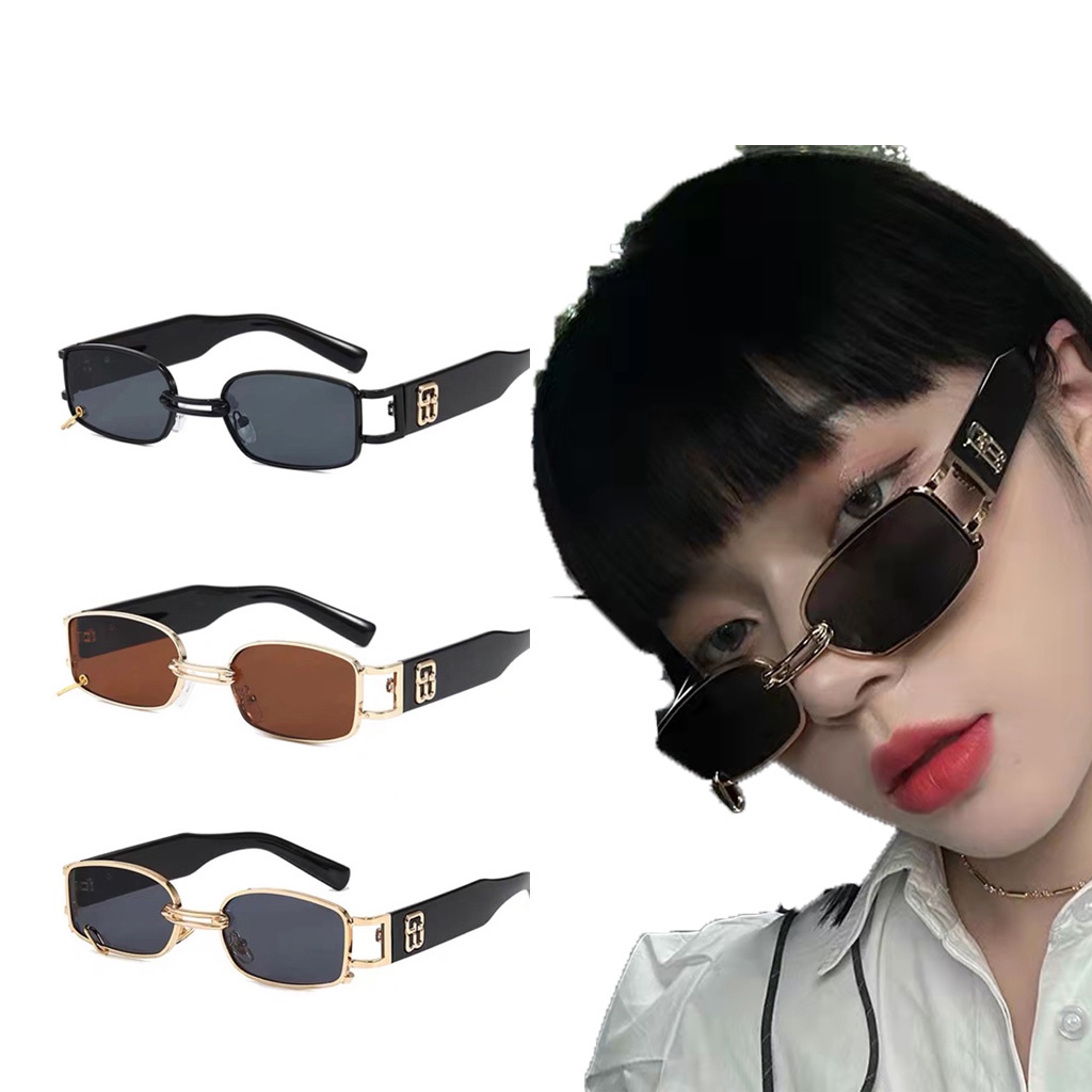 Kính Mát Gọng Vuông Nhỏ Hình Ngôi Sao Thời Trang Phong Cách Đường Phố Mới Y2K Cho Nữ
