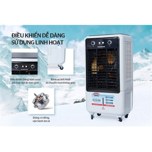 Quạt điều hòa Sunhose  SHD7750 220W 40L -  Hàng trưng bày chưa qua sử dụng
