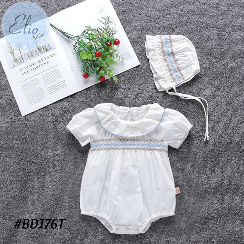 Bodysuit bé sơ sinh, áo sơ sinh cho bé từ 1 tháng đến 1 tuổi, kiểu dáng đáng yêu thời trang chất liệu cotton 100% cao cấ