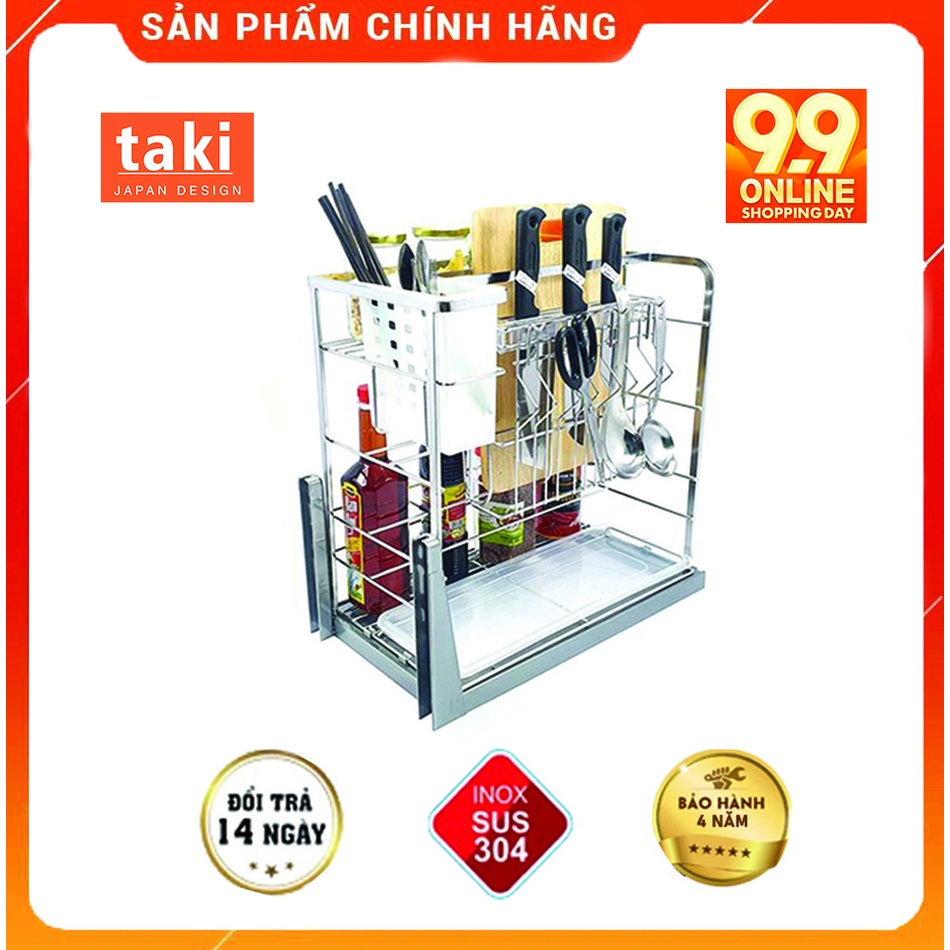 Gía Đựng Dao thớt và Gia vị 304 TAKI - Hàng Chính Hãng