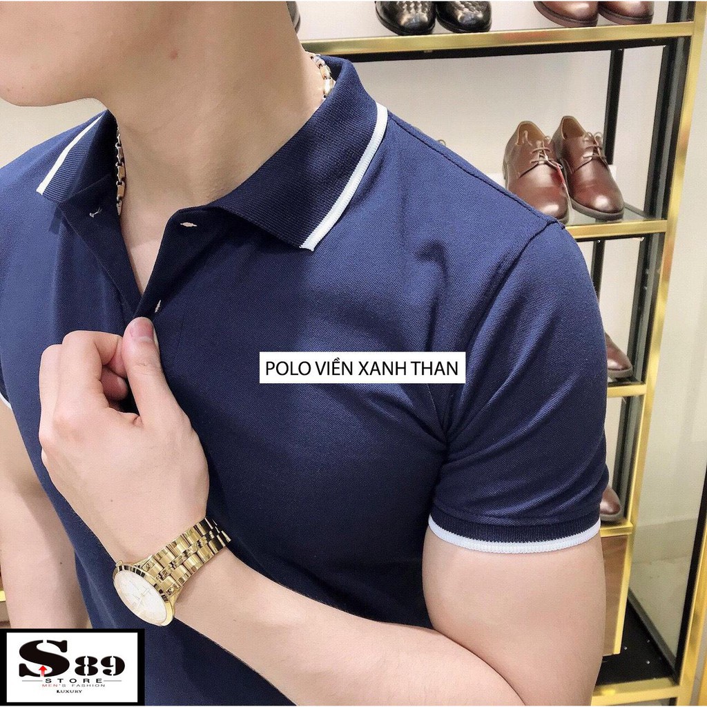 Aó phong polo nam phong cách hàn kẻ viền cổ tay - chất liệu gai cá sấu - ACS | BigBuy360 - bigbuy360.vn