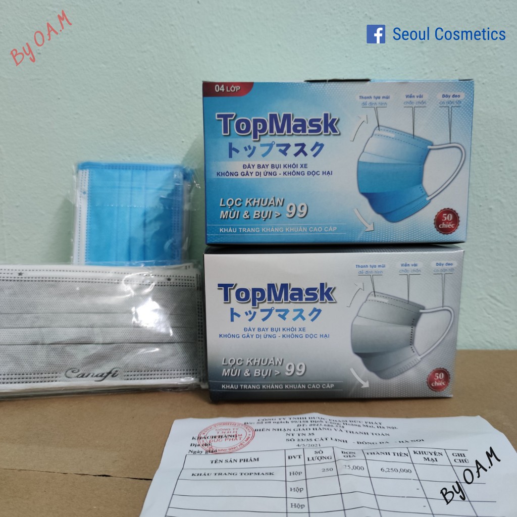 Khẩu trang y tế 4 lớp Topmask kháng khuẩn kháng bụi 99 cao cấp | BigBuy360 - bigbuy360.vn