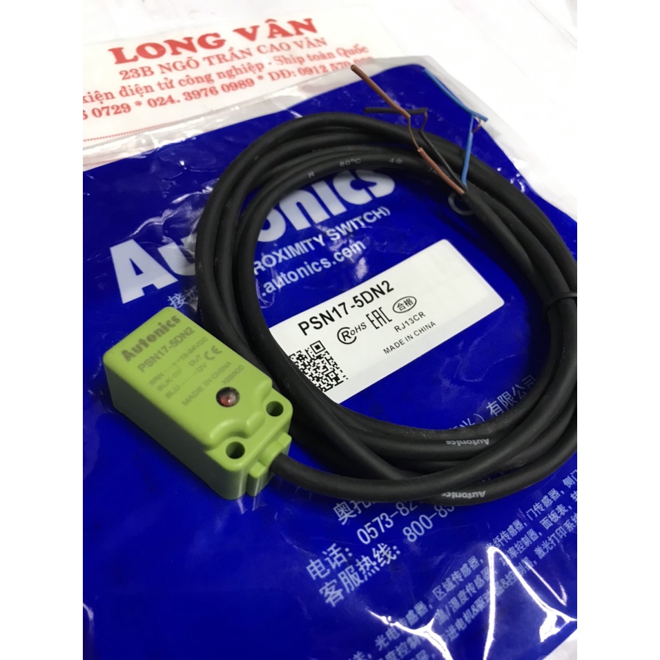 Cảm biến từ phi 17 khoảng cảm biến 5mm ngõ ra NPN đóng Autonics PSN17-5DN2