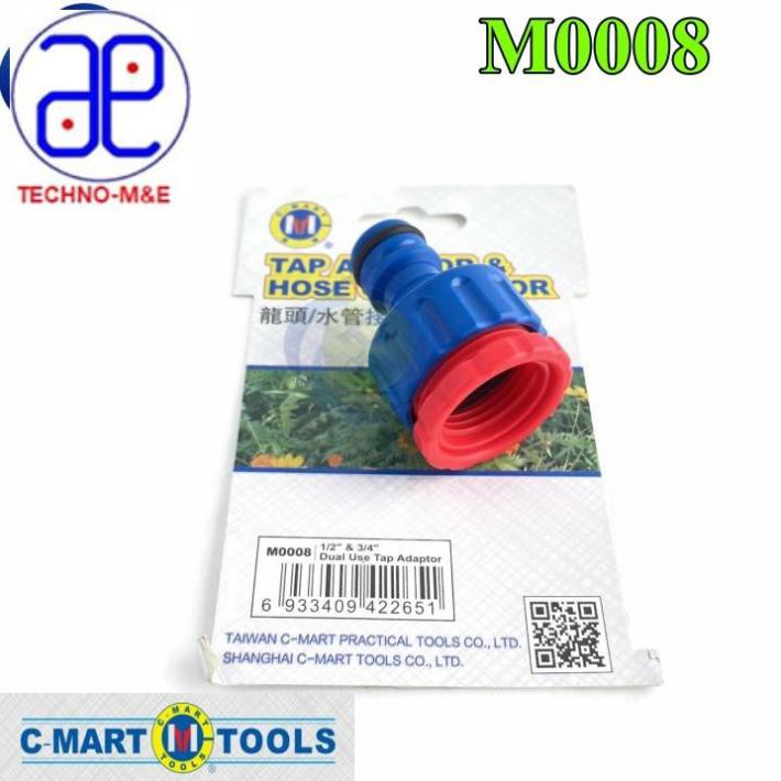 RẺ NHẤT TỐT NHẤT Đầu nối ống nước nhanh C-Mart M0008 lắp vào ren ngoài 21mm hoặc 27mm