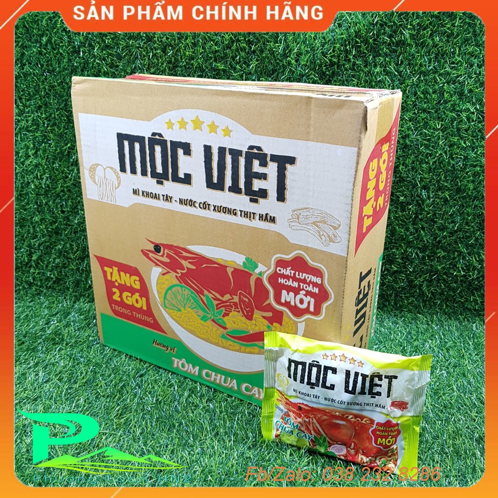 Mì tôm Mộc Việt - thùng 30 gói x 75g