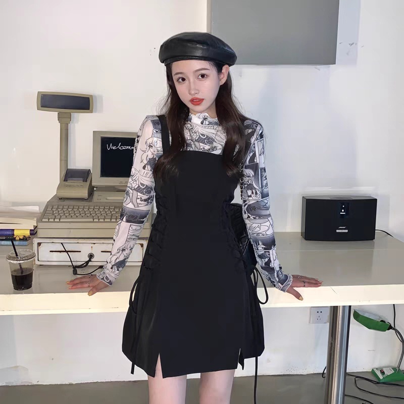 Áo croptop giữ nhiệt thu đông họa tiết thời trang Becky