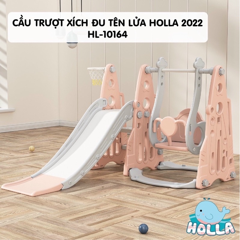 Cầu trượt xích đu Holla cho bé