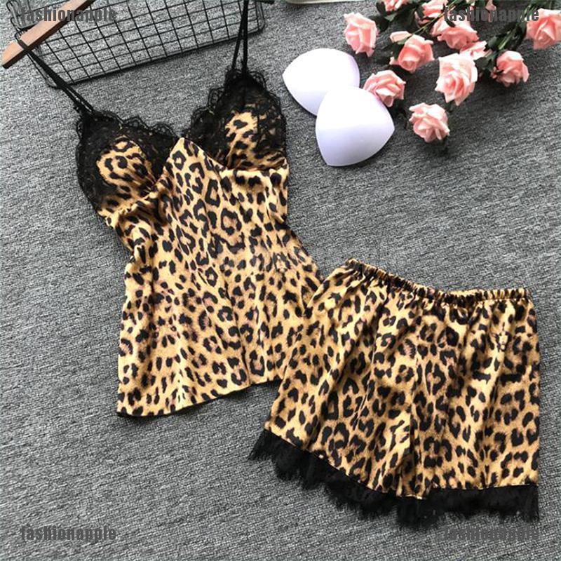 Set Đồ Ngủ Họa Tiết Da Báo Quyến Rũ Cho Nữ