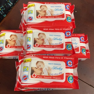 Giấy Ướt Baby Ngọc Dương Bịch 100 Tờ
