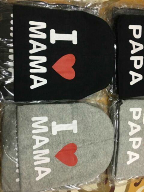 Mũ i love mama i love papa