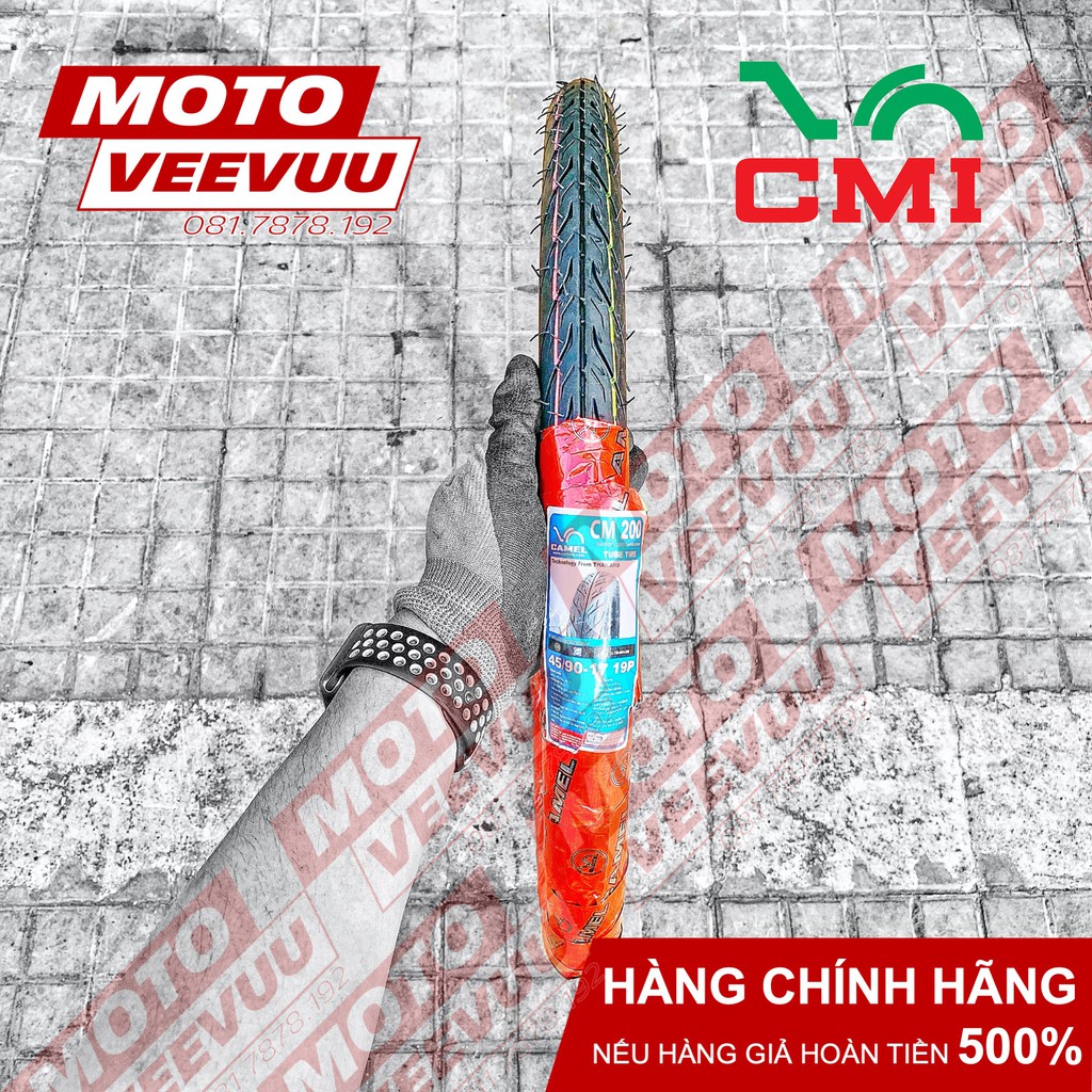 Vỏ lốp xe máy Camel CRV Cheetah 45/90-17 TT 200 Gai Xương cá phượng hoàng (Lốp xài ruột)