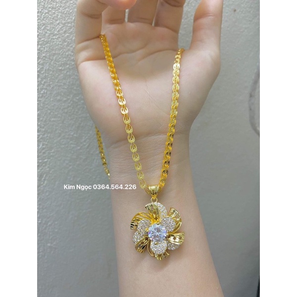 Dây chuyền phụng mix mặt hoa mai sang xịn thời trang có bán lẻ dây mặt Kim Ngọc Shop