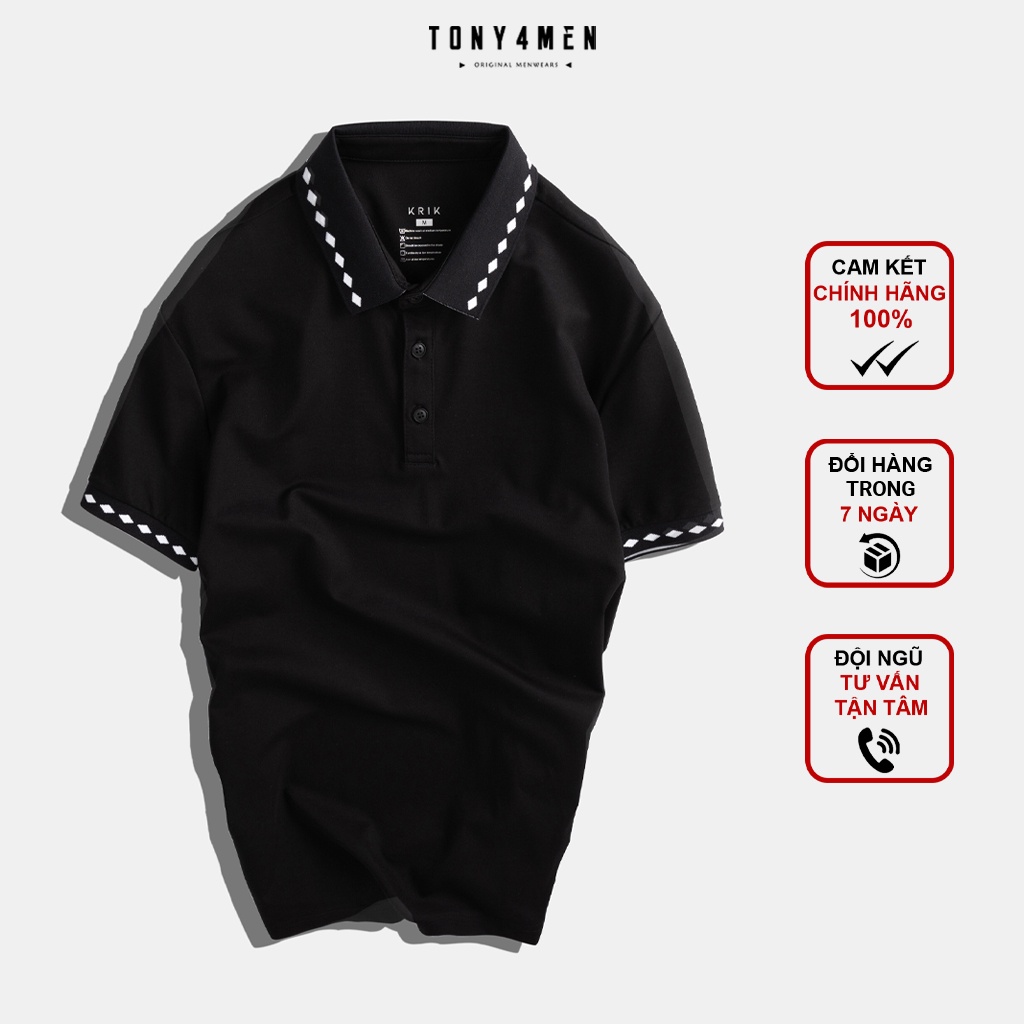 Áo Polo Nam TONY4MEN Chất Vải Mềm Mịn, Thoáng Mát 4005