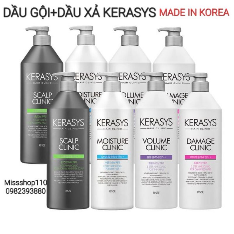 DẦU GỘI+DẦU XẢ SALON NỘI ĐỊA HÀN QUỐC