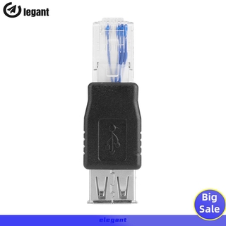 [NEW]Crystal Head Ethernet RJ45 Male to USB Female LAN Network Cable Converter