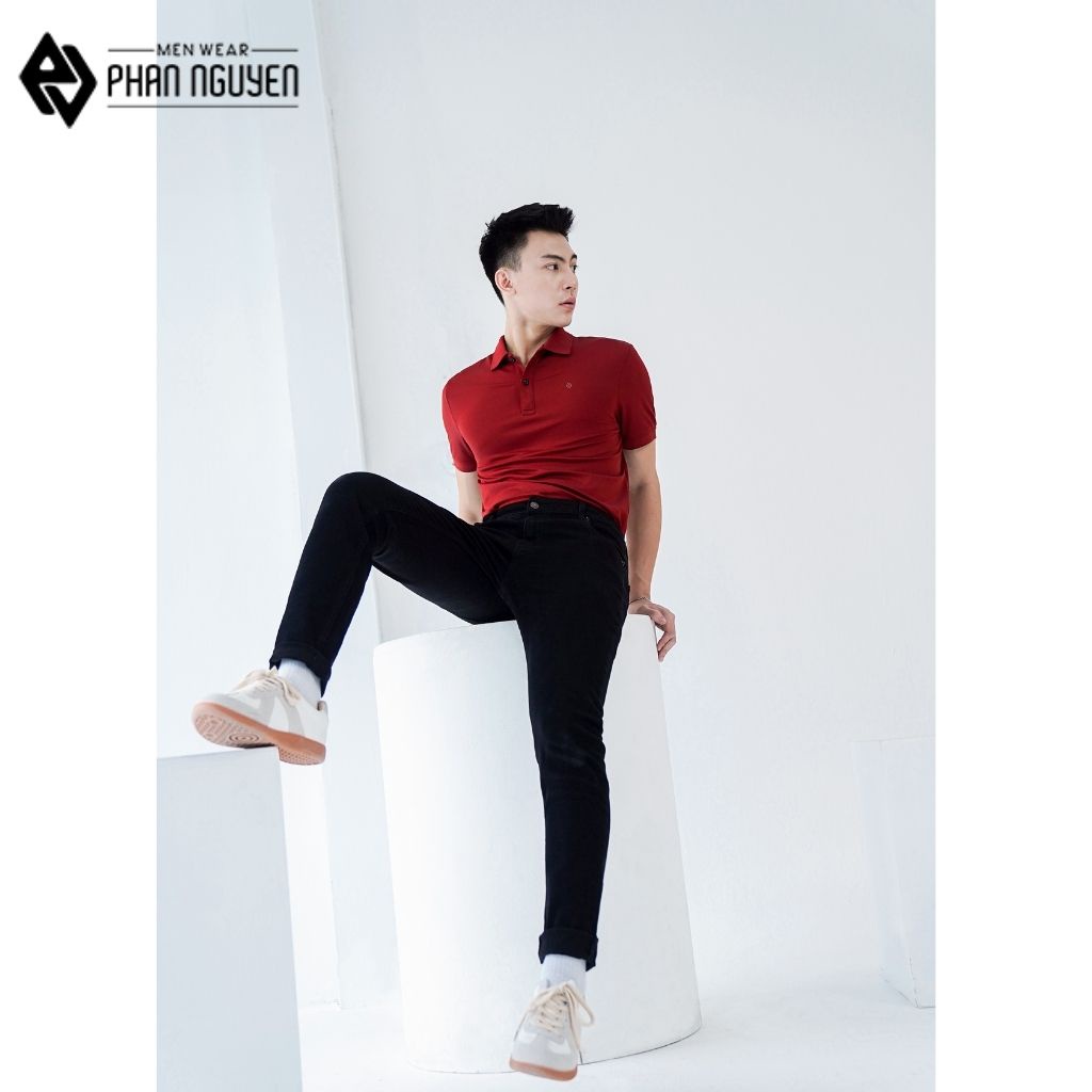 Quần Jean Nam PHAN NGUYỄN Kiểu Dáng Slim Fit, Thiết Kế Trẻ Trung, Độ Bền Cao, Thoáng Mát Thoải Mái Vận Động QBD.019