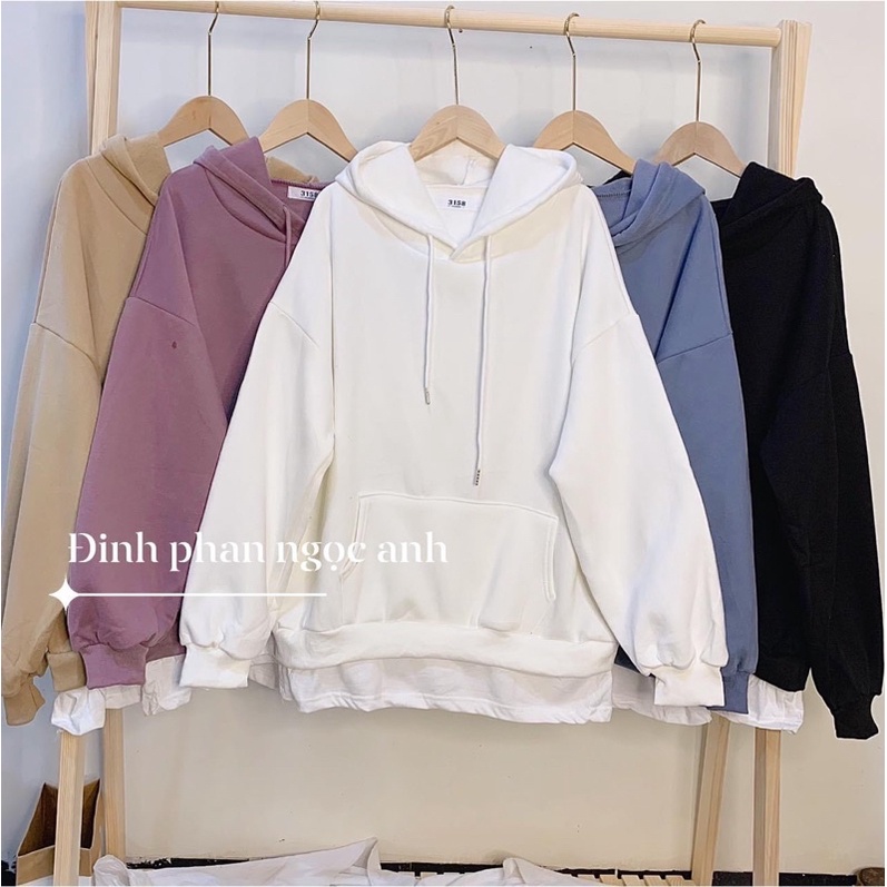 TL39 C4T5 Áo Nỉ Bông Hoodie Nam Nữ 3158 Quảng Châu Pha Vạt Siêu Dày Đẹp Có Mũ Rộng Form To Over Size