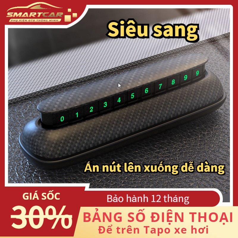 Bảng số điện thoại để trên Tapo xe hơi ô tô siêu sang trọng