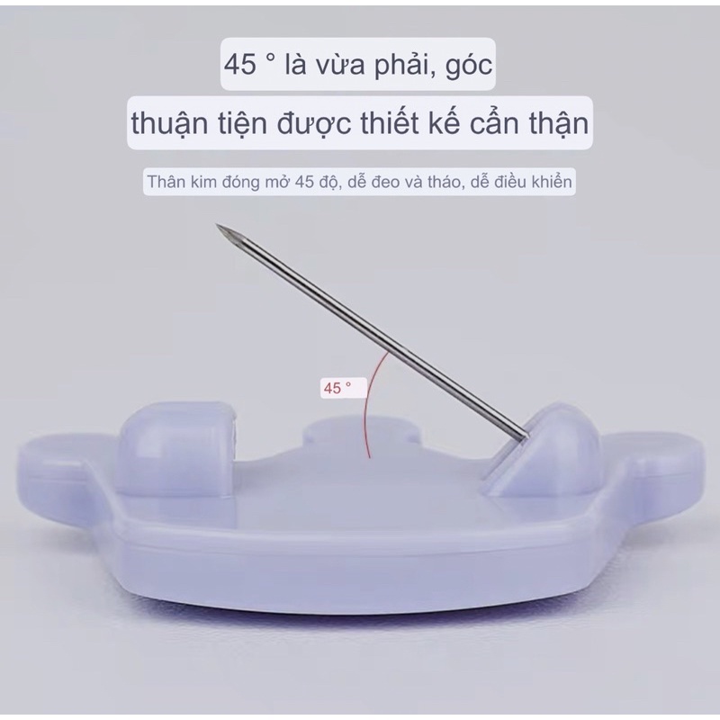 Bộ 6 kim băng nhựa cài cho bé an toàn cài quần áo, tã lót, khăn cho bé