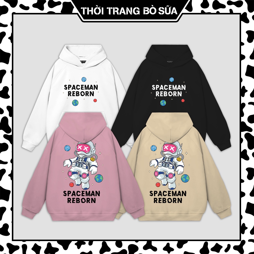 Áo hoodie phi hành gia SPACEMAN unisex from rộng chất nỉ cotton cực xịn HD07