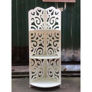 Kệ góc gỗ nhựa hoa văn CNC DPKG-05