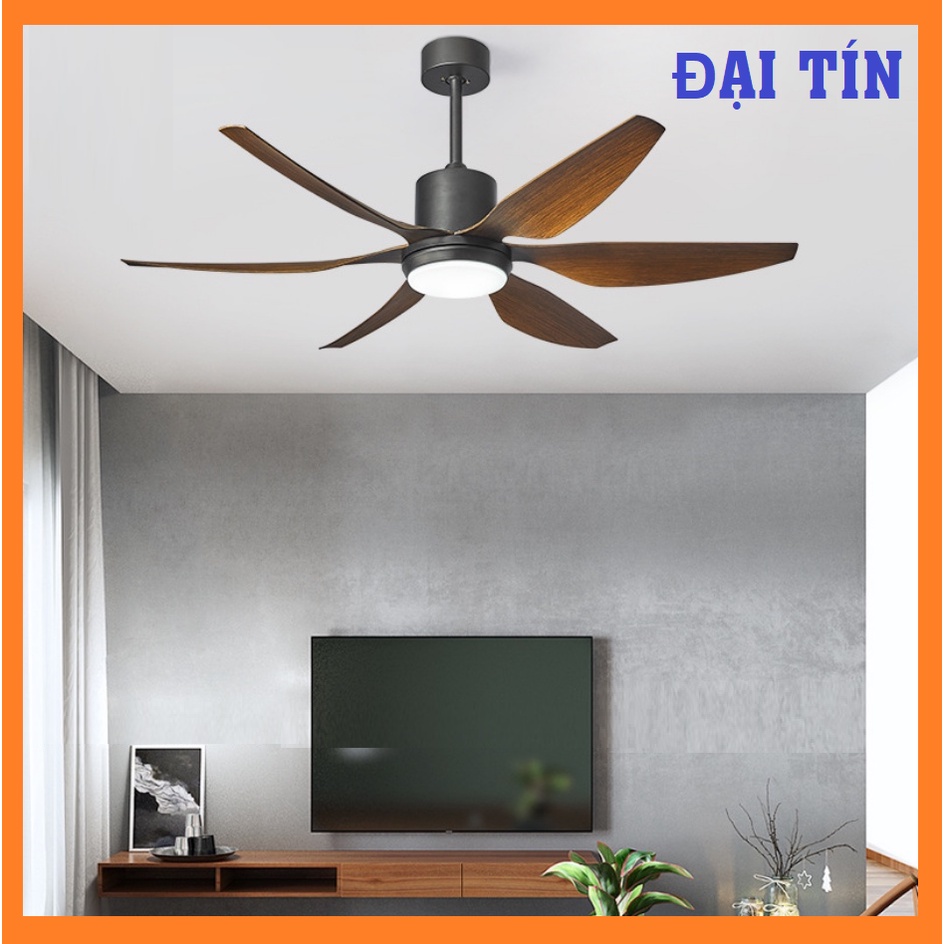 Quạt trần đèn - Quạt Trần Đèn 6 cấp độ gió - Có điều khiển từ xa với 6 tốc độ gió (Bảo hành 24 tháng)