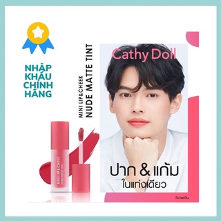 Son Kem Cathy Doll Mini Lip And Cheek Nude Matte Tint Thái Lan Chính Hãng
