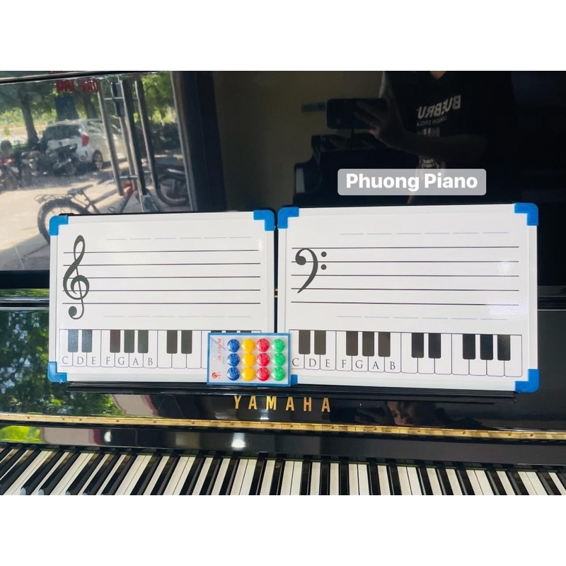Bảng khuông nhạc học tập Piano- Mẫu 2