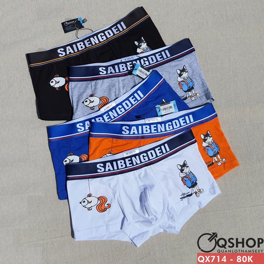 Quần lót boxer nam thun cotton cao cấp QSHOP QX714