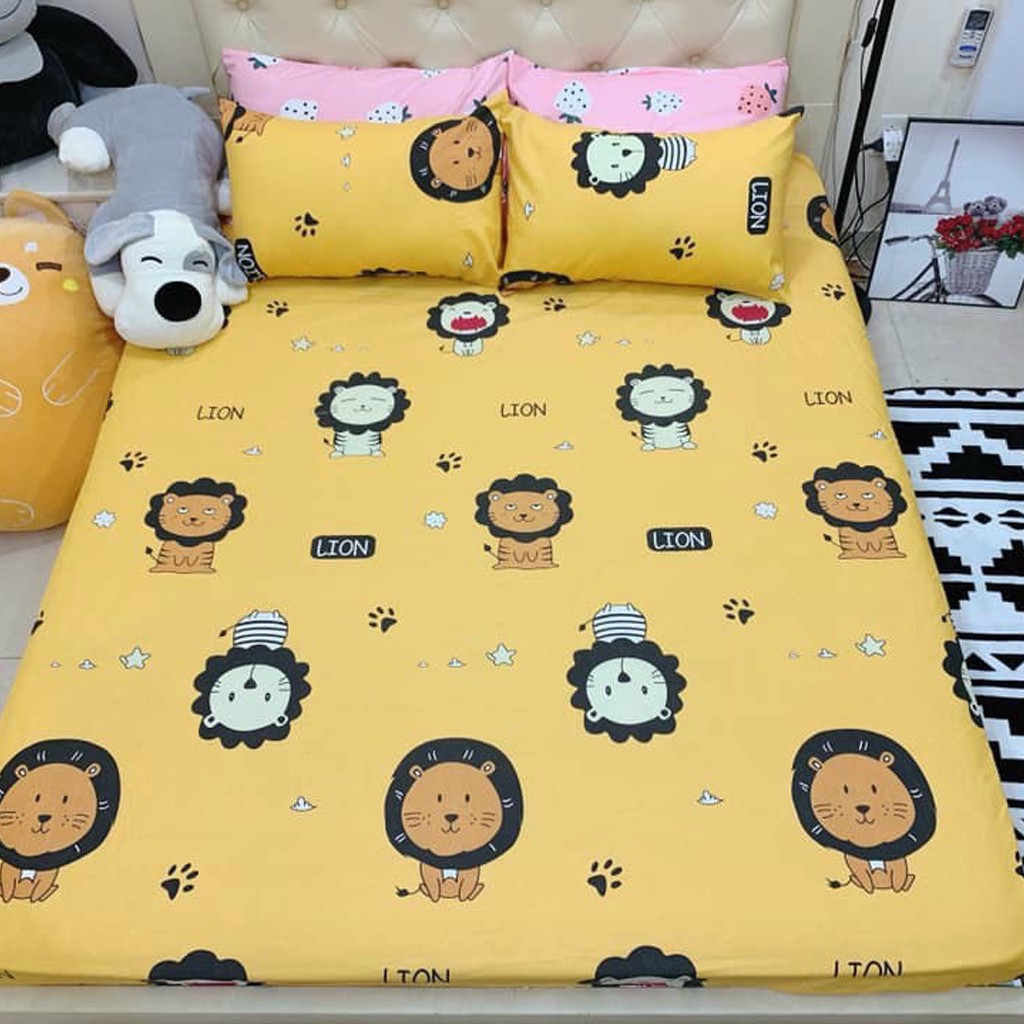 Ga gối Poly Hàn Quốc Bộ Ga Gối Cotton Hàn thoáng mát mềm mịn GGX02 Gosan Bedding | BigBuy360 - bigbuy360.vn
