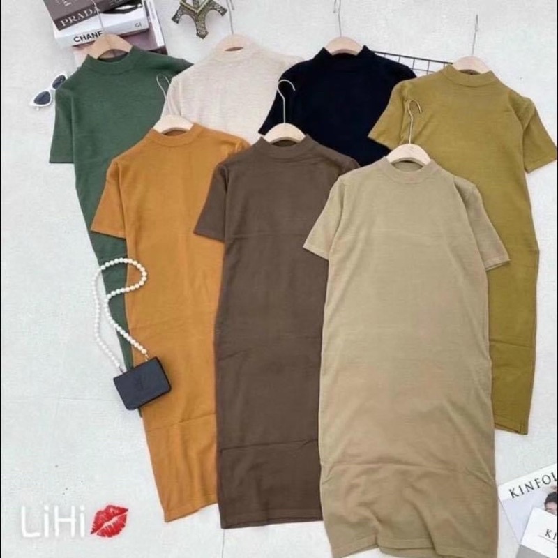 VÁY BẦU LEN LÔNG THỎ SIÊU ĐẸP