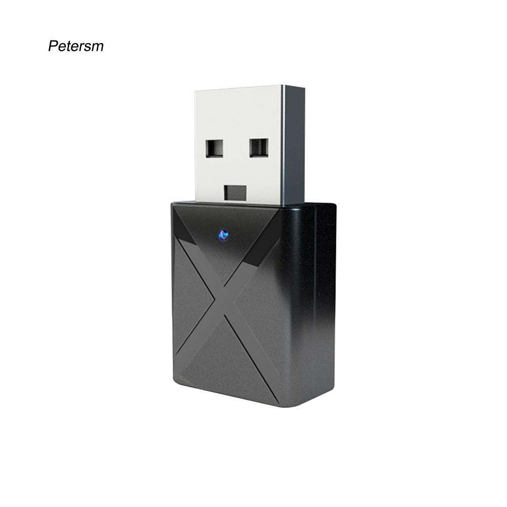 Bộ chuyển đổi âm thanh Bluetooth 5.0 2 trong 1 ptsm _ 2 In 1 USB Bluetooth 5.0 cho TV / PC / Car