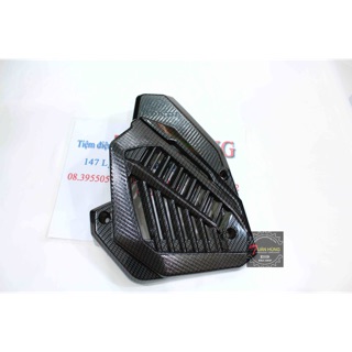 Che Két Nước Airblade125/ Ab 16-19 [HÀNG ĐẸP] Sơn Carbon - chụp két nước xe ab - đồ chơi xe ab