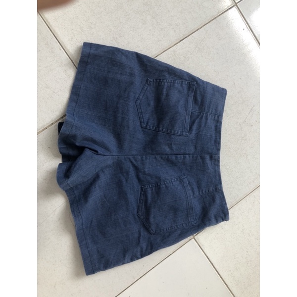 Chân váy jeans cột dây secondhand