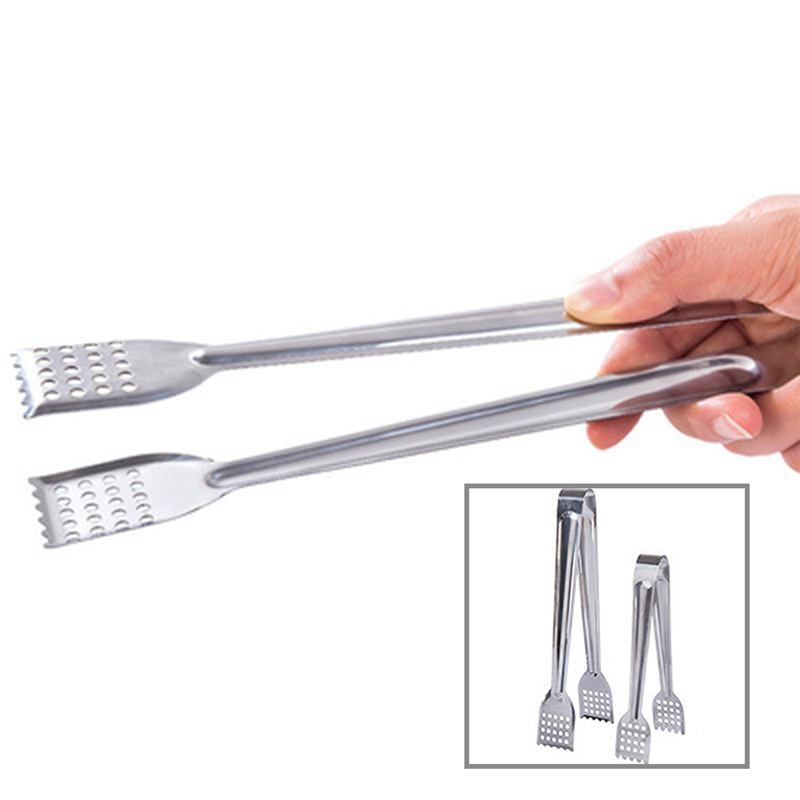 wu929_5511185 New Stainless Steel Bread BBQ Picnic Buffet Food Tongs Clip Kitchen Clamp Tools