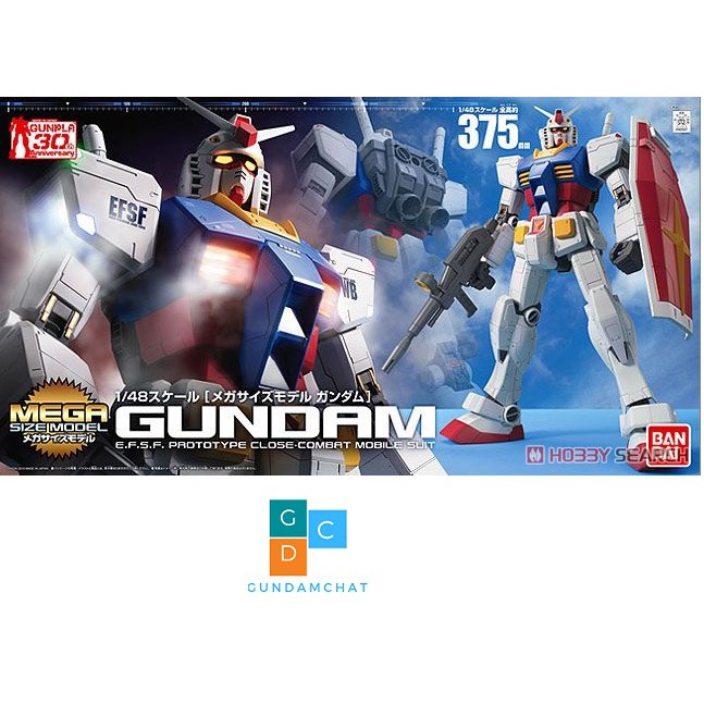 Mô hình lắp ráp Mega Size Model RX-78-2 Gundam 1/48 Bandai - GDC