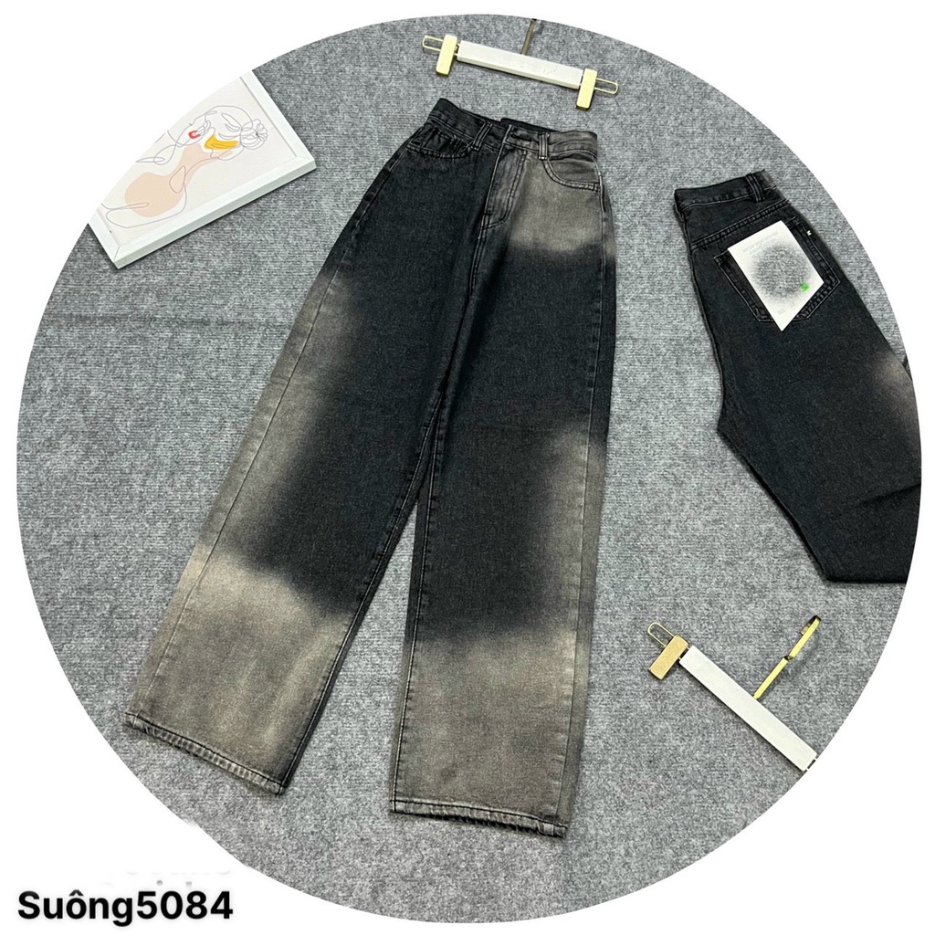 [VIDEO+FREESHIP ] QUẦN JEANS ỐNG RỘNG NỮ LƯNG CAO RÁCH CÀO ĐÙI MÀU XÁM LAI CUỐN MỀM MỊN XỊN SÒ CỰC MÁT MẺ SIÊU PHÁ CÁCH