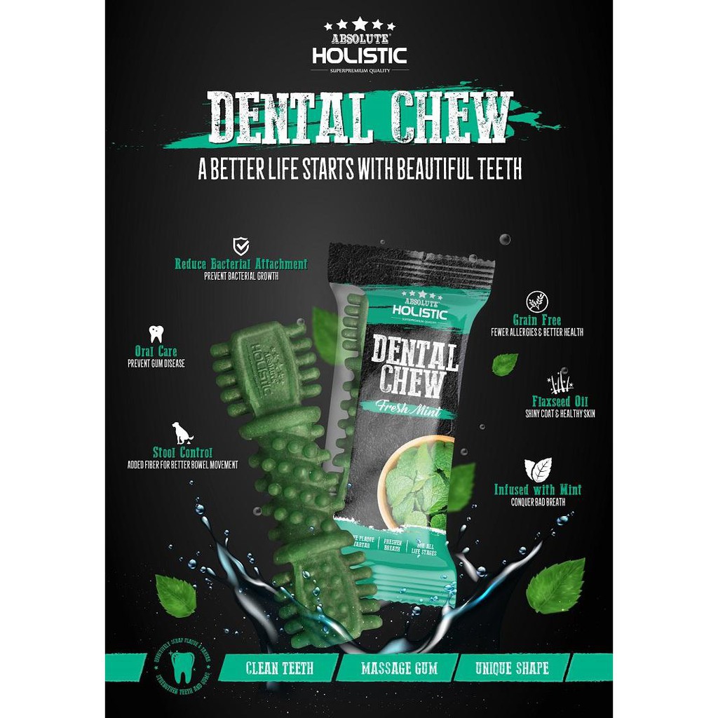 Xương nhai khử mùi răng miệng Dental Chew 25g