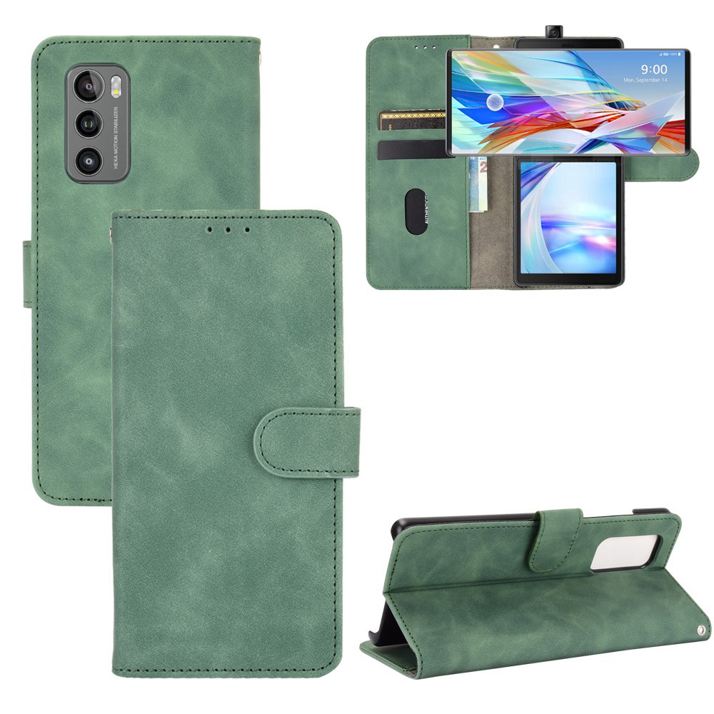 Ốp Lưng Da Nắp Gập Thời Trang Có Ngăn Ví Đựng Thẻ Tín Dụng Cho Lg Wing 5g / Lg Lm-F100N / Lm-F100V
