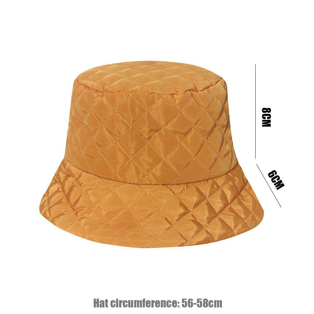 Mũ Bucket Chất Liệu Cotton Họa Tiết Hình Thoi Thời Trang Cho Nam Nữ