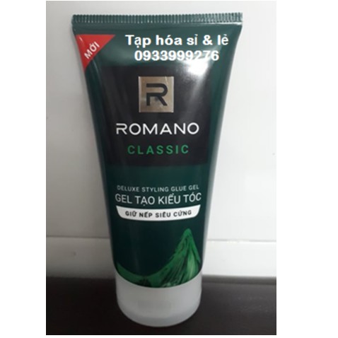 Gel tạo kiểu tóc Romano Classic hand hold số 6 150g