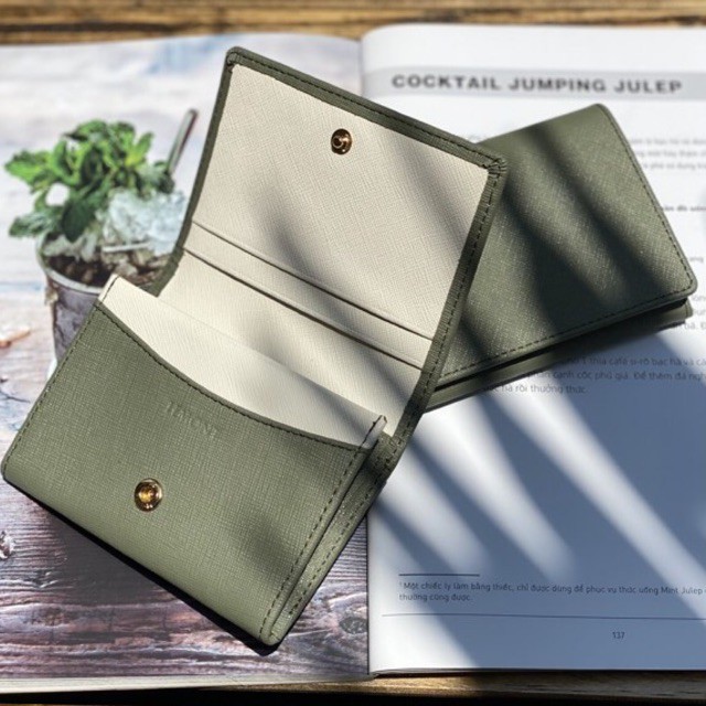 VÍ MINI TINY LEMONT DA THẬT - XANH CỐM | BigBuy360 - bigbuy360.vn